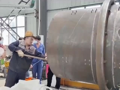 Rotary Drum Granulator Granulation Video için anlatım