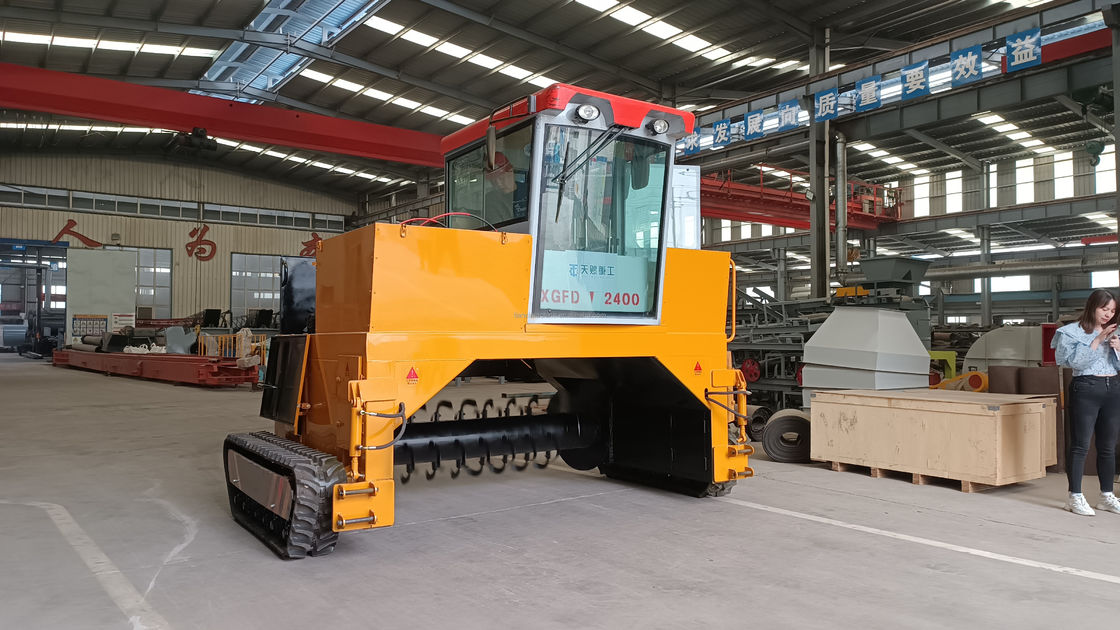 TC Serisi Crawler Tipi Organik Atık Fermentasyon Ekipmanı Gübre Dönüştürme Makinesi