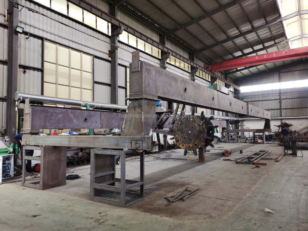 150-400m3/H Kapasite Organik Atık Kompost Turner Makine Tekerleği Tipi