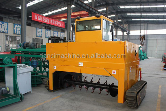 Sürünen tip gübre gübre çeviricisi çalışma hızı 6-10m/min