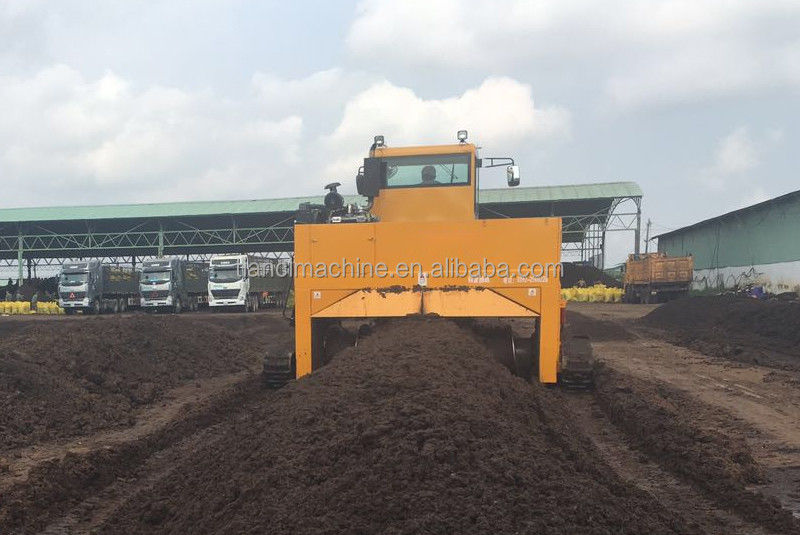 Hayvan gübresi gübre makinesi Crawler türü gübre dönüştürme makinesi