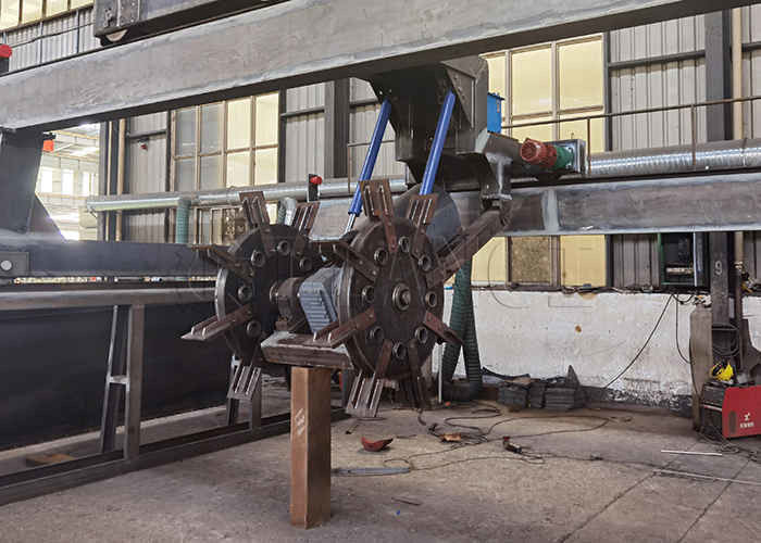 150-400m3/H Kapasite Organik Atık Kompost Turner Makine Tekerleği Tipi