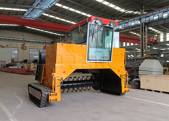 Hayvan gübresi gübre makinesi Crawler türü gübre dönüştürme makinesi