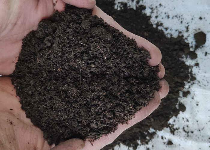 Çiftlik gübre üretim hattı Bitki samanı organik gübre toz üretim hattı
