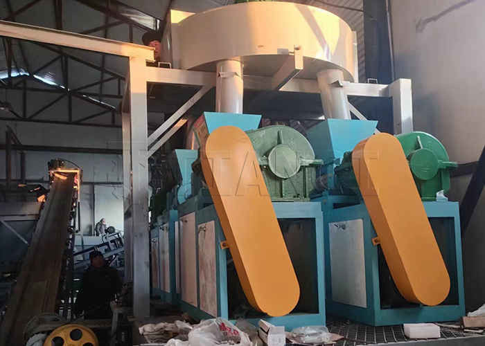 Yer solucanı kompost granülasyon üretim hattı Organik gübre roller pres granülatörü üretim hattı