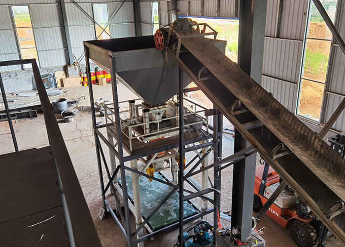 Granül Boyutu 2-10mm Çift Silindir Ekstrüzyon Granülatörlü Kompoze Gübre Üretim Hattı