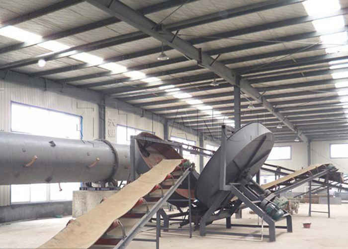 Organik gübre gübre granülleri granülasyon üretim hattı 4-10 mm boyutunda