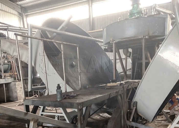Manyetik gübre granülasyon üretim hattı Hayvan gübresi disk granülatörü üretim hattı