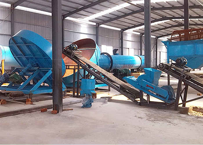 Organik gübre gübre granülleri granülasyon üretim hattı 4-10 mm boyutunda