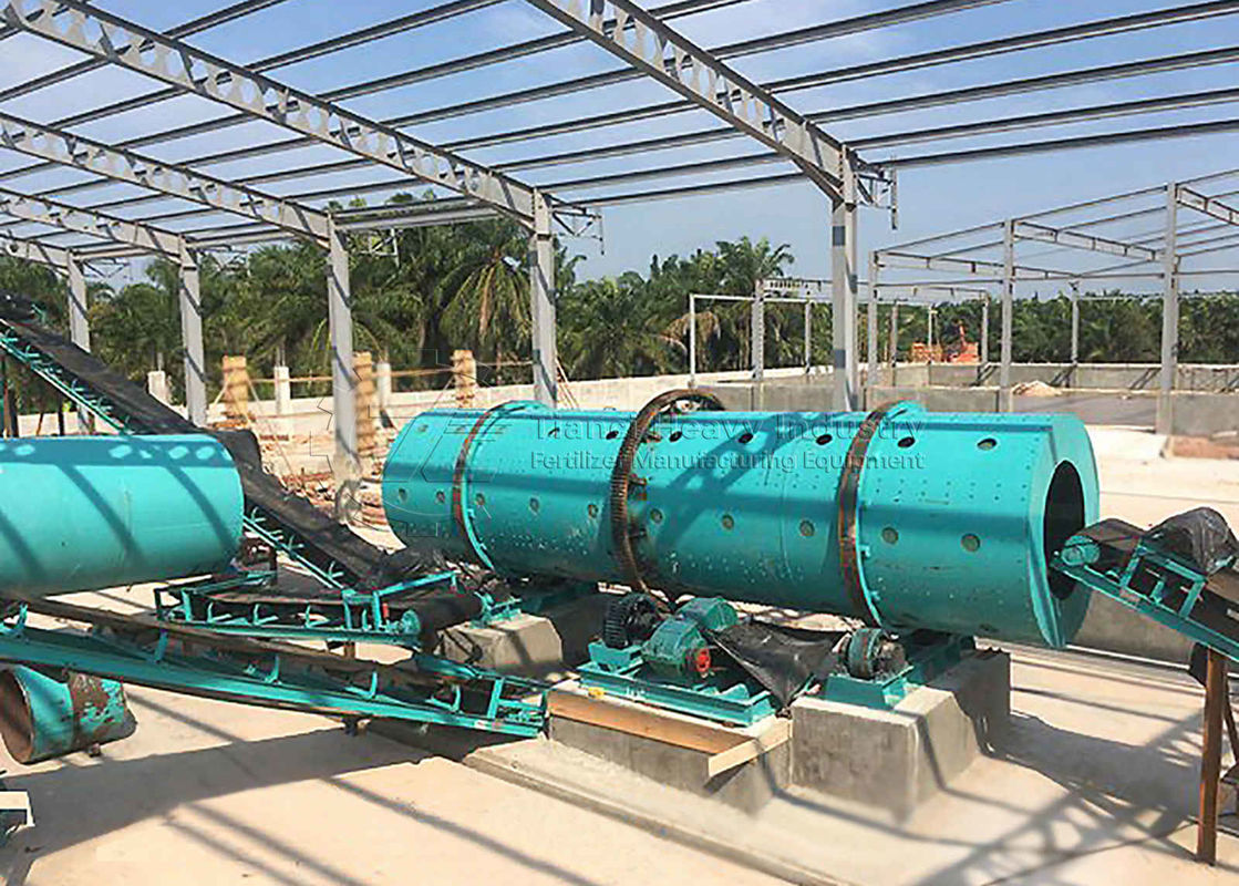 Drum Granulator Üretim hattı Organik bileşik top tipi gübre yapma makinesi