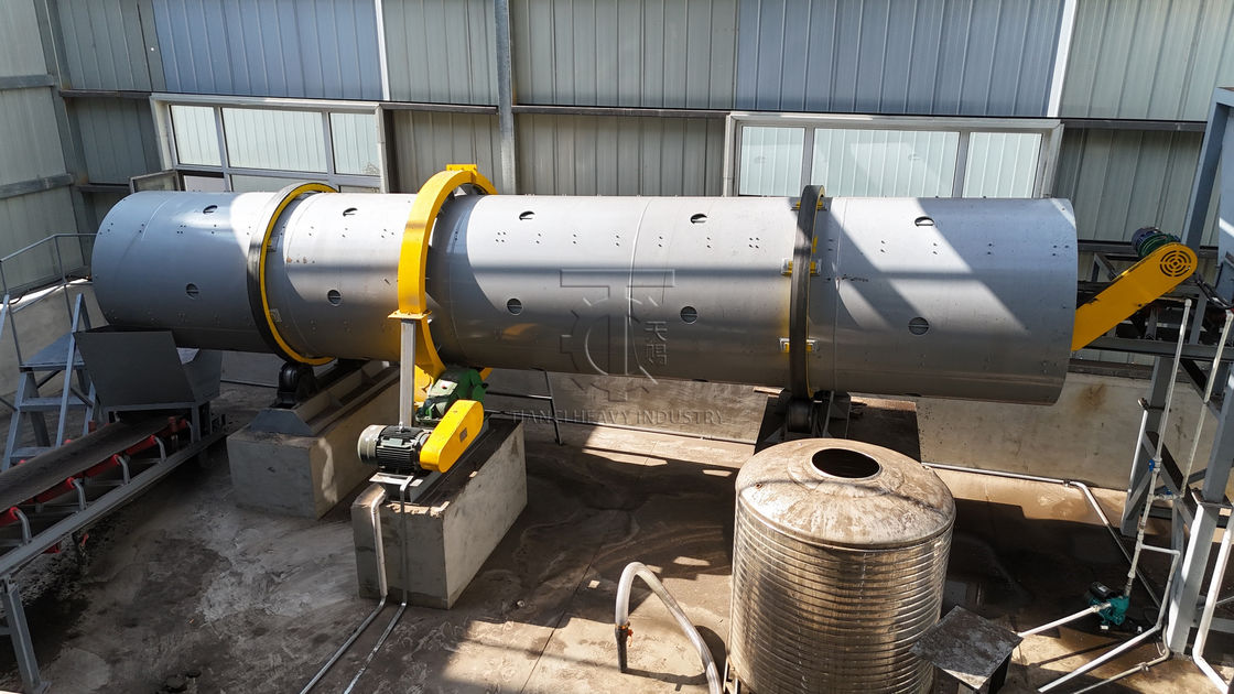 Organik gübre granülleri için yüksek kapasiteli davul granulatörü üretim hattı