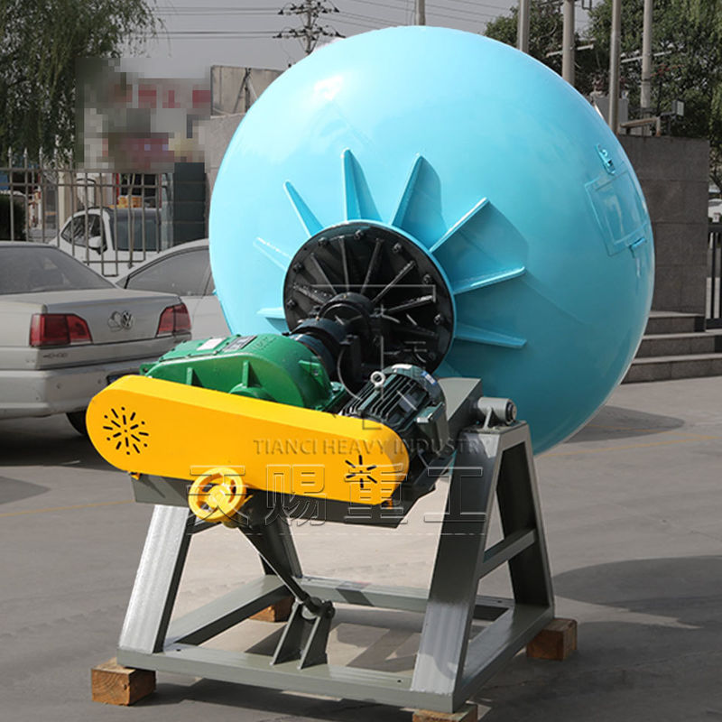 Bentonit granül üretim hattı gübre peletleme makinesi için yuvarlak pot tipi granülatör