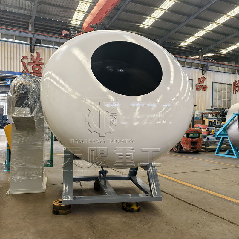Bentonit granül üretim hattı gübre peletleme makinesi için yuvarlak pot tipi granülatör
