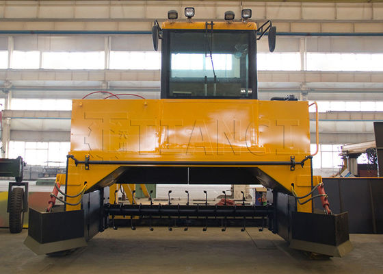 Organik gübre fermantasyon kompost makinesi paletli tip yer yığını aerobik ayrışma için