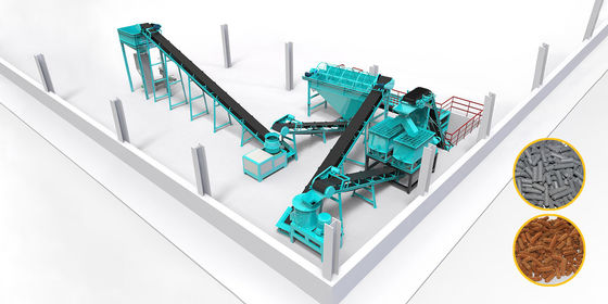 Wood Pellet Making Machine Livestock And Poultry Manure Granulator Production Line Organic Fertilizer Production Equipment