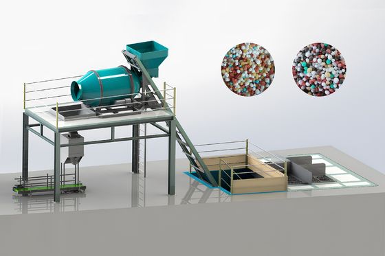 Toplu karışım gübre üretim hattı Potash gübre karıştırıcı üretim hattı
